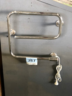 Twisted heated towel rail