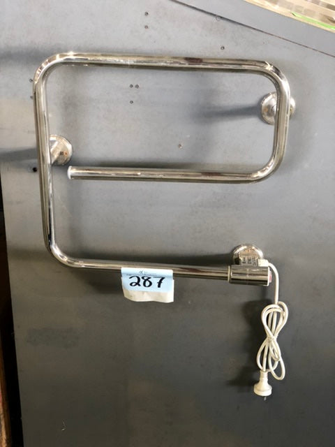 Twisted heated towel rail