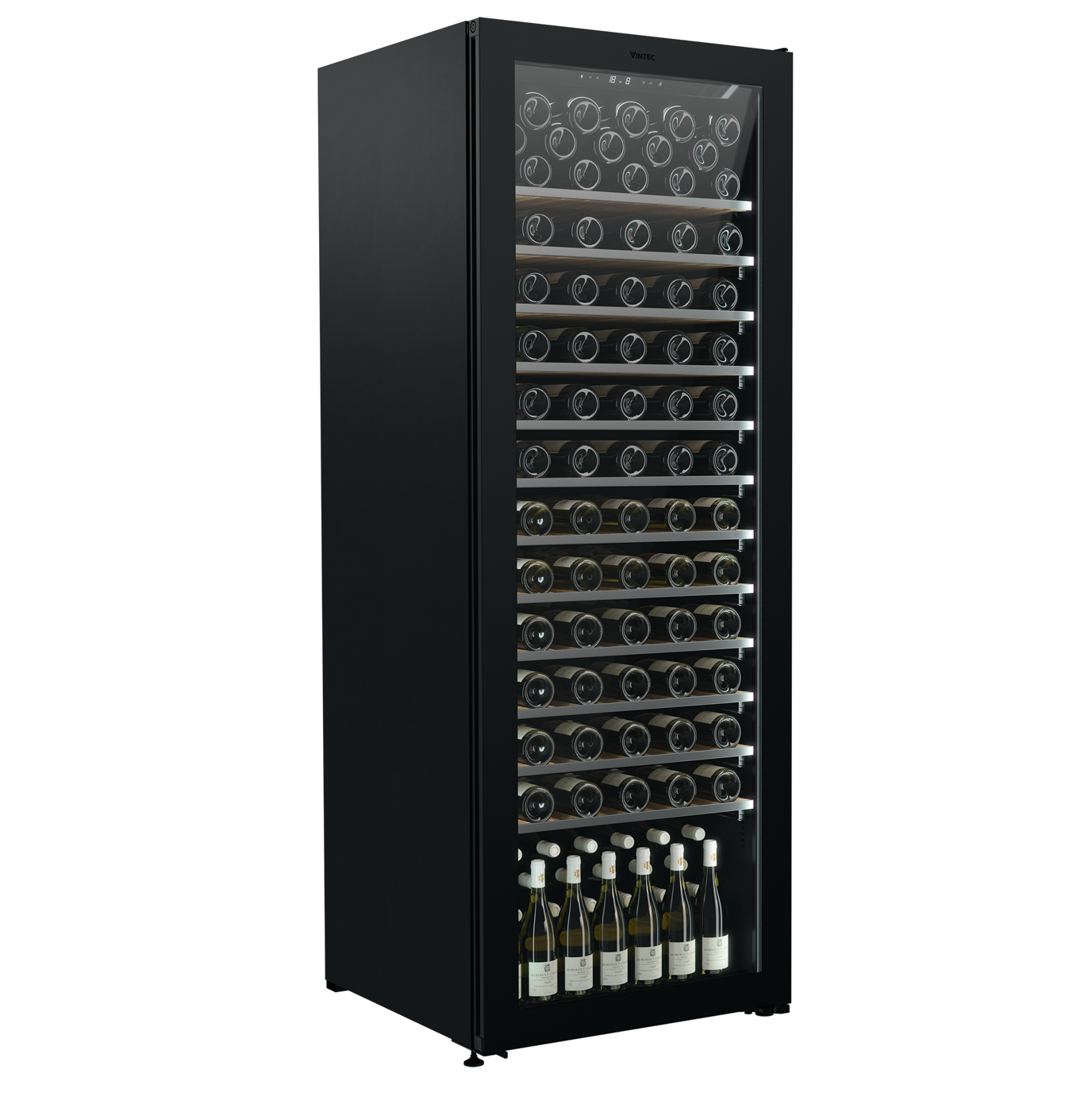 Vintec Black Versatile 180 bottle wine cabinet VWM306PBA-R
