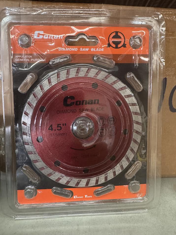 Conan 112mm diamond saw blade (pick up only).