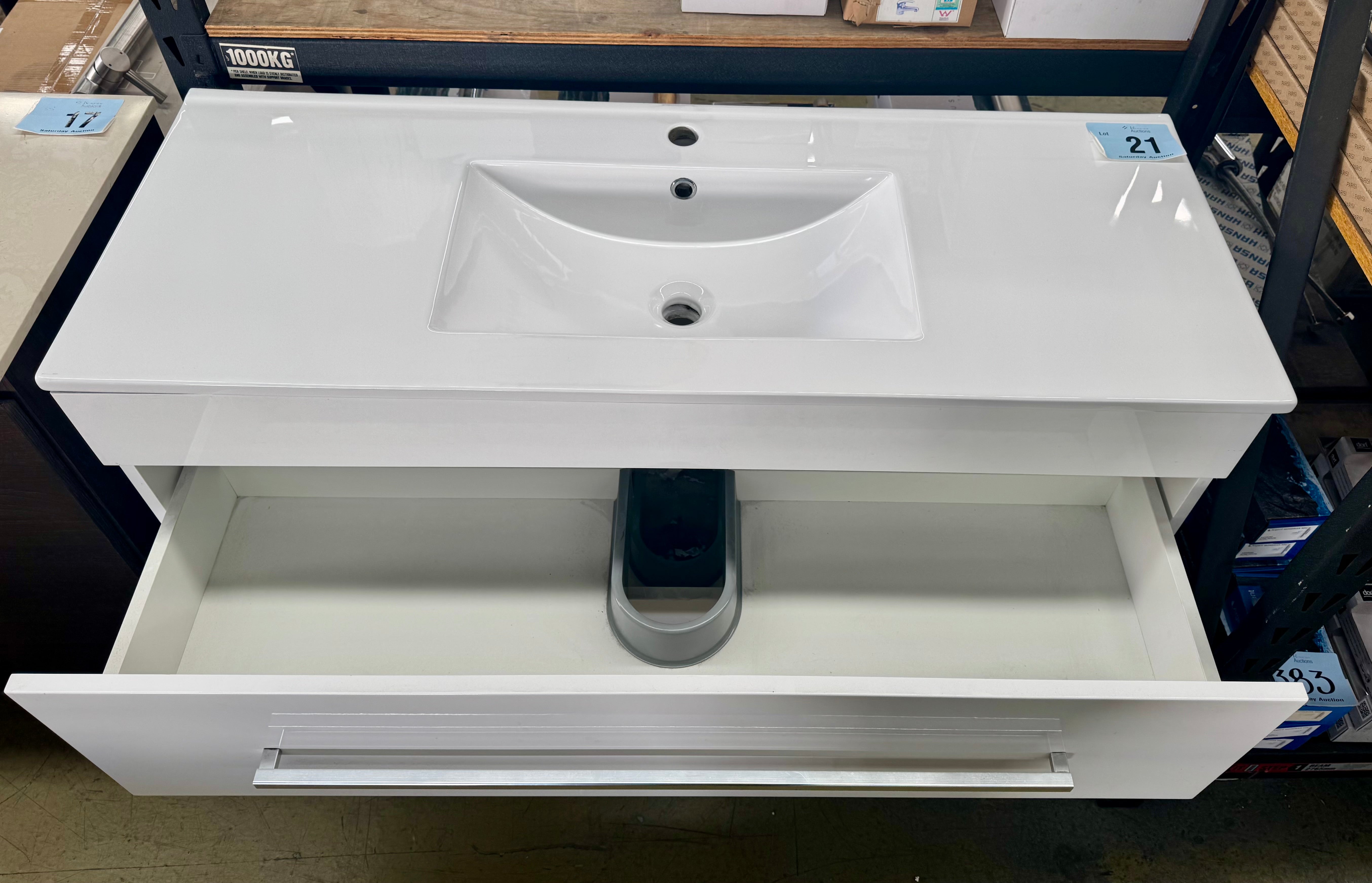 1200mm Paris 2 drawer freestanding vanity (Pick up only)