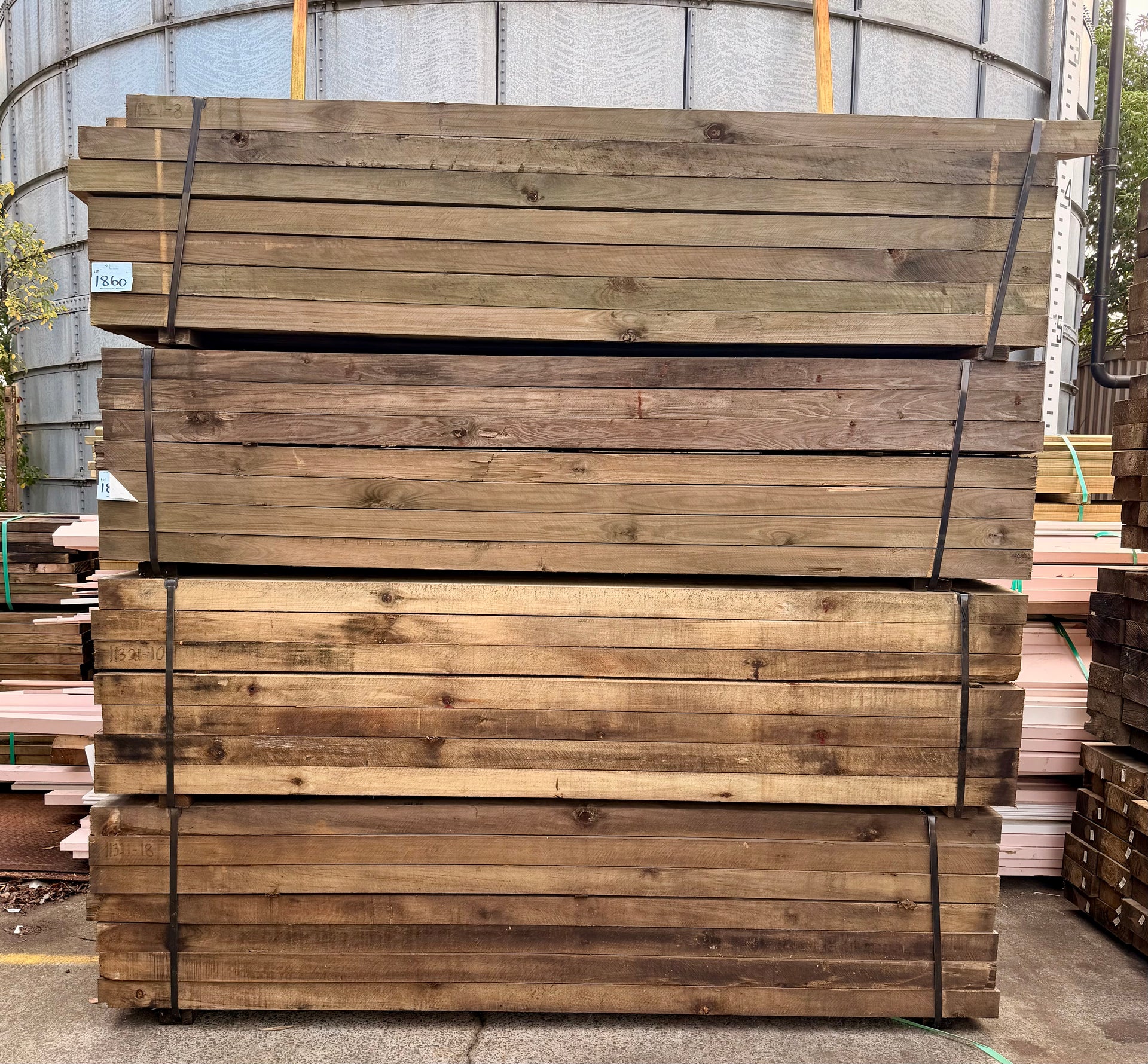 Pack Lot 200x75 Treated Pine H4 Sleepers 35x2.4m