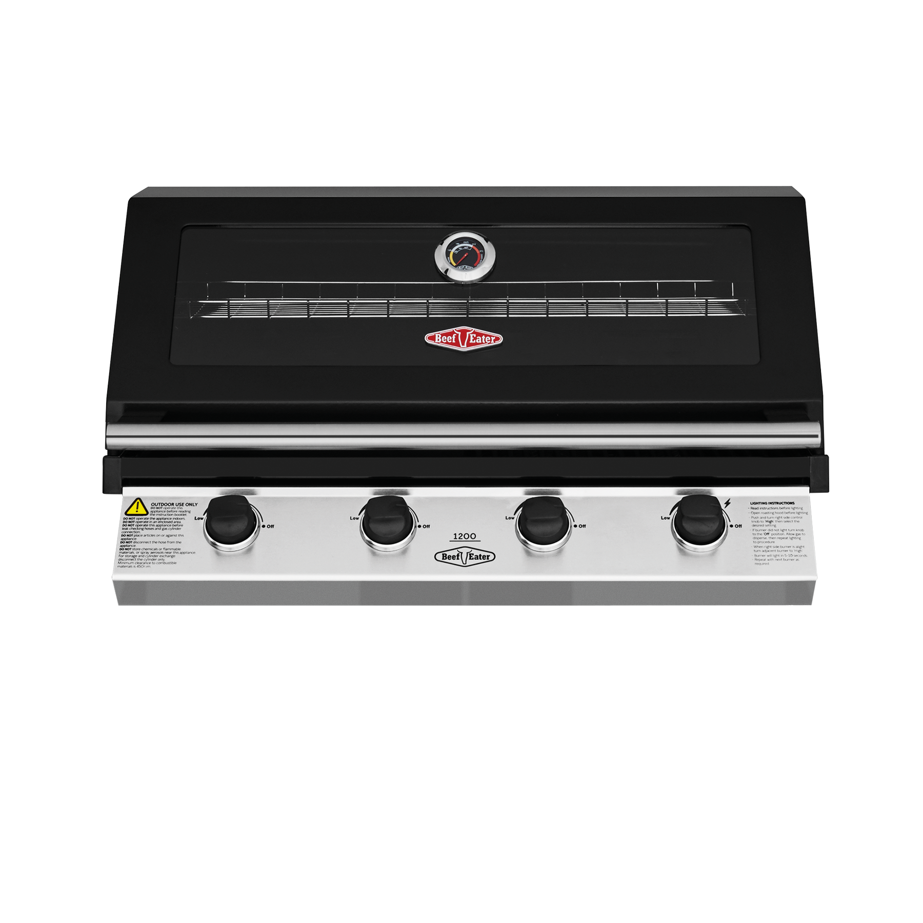 Beefeater 1200 Series Black Enamel 4-Burner BBQ BBG1240BB (Pick up only).