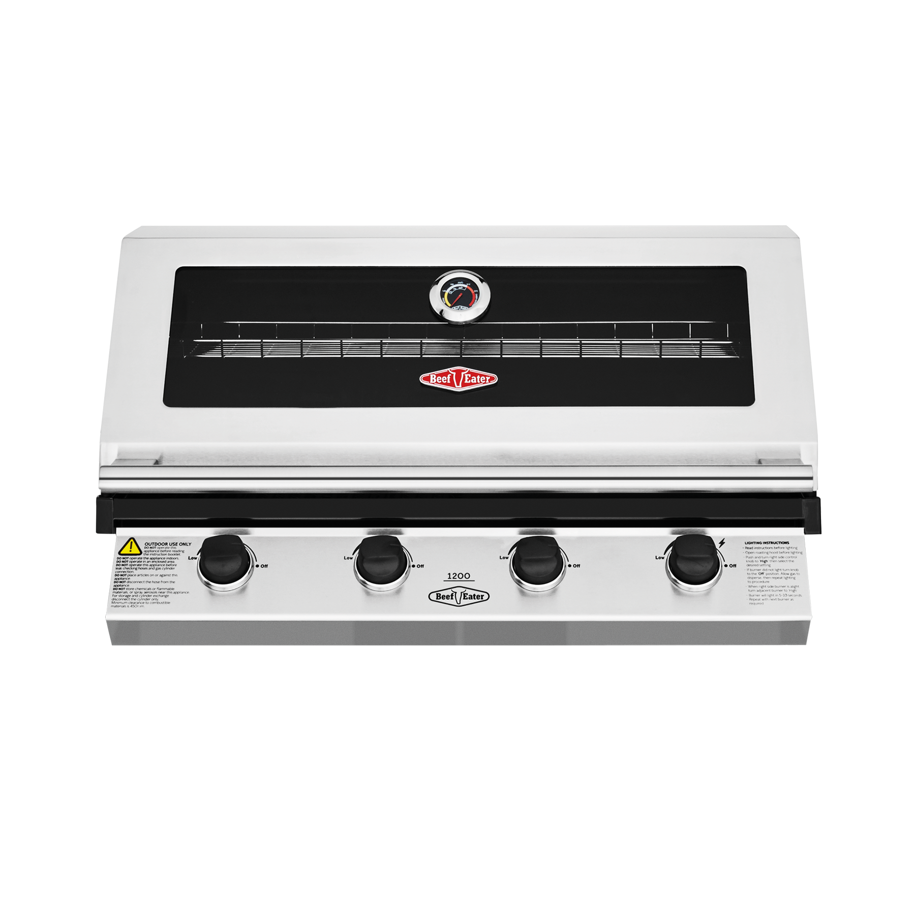 Beefeater 1200 Series Stainless Steel 4 Burner Built-In BBQ BBG1240SB (Pick up only)