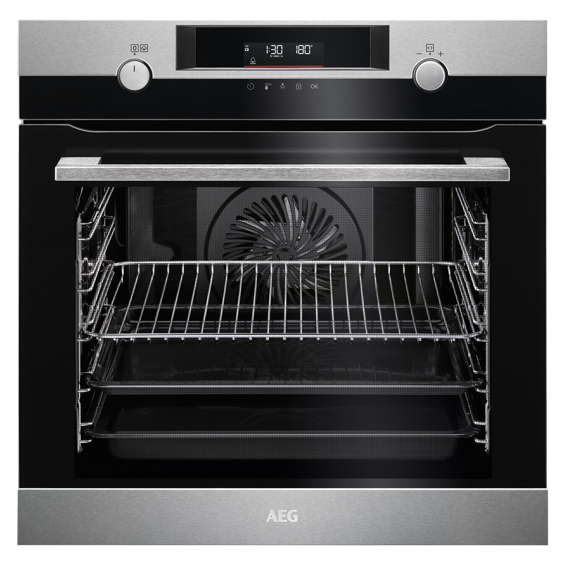 AEG 600mm SteamBake Multifunction 9 Oven BPK556360M (Pick up only)
