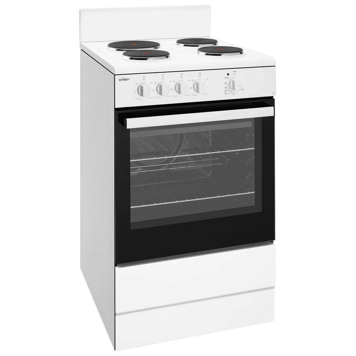 Chef 540mm White freestanding Electric oven CFE532WB