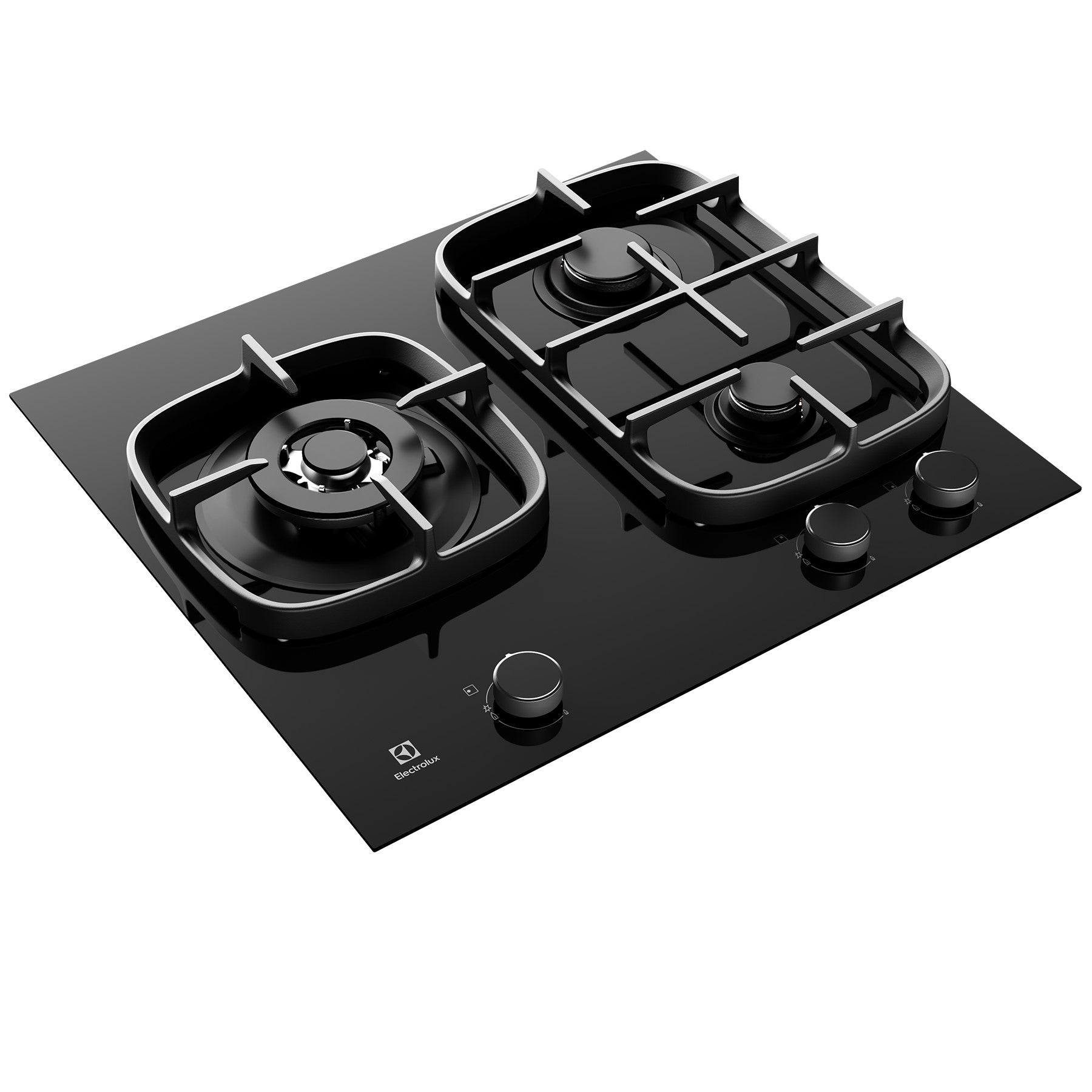 Electrolux 600mm 3 burner Black ceramic Natural Gas cooktop EHG631BEA (Pick up only)