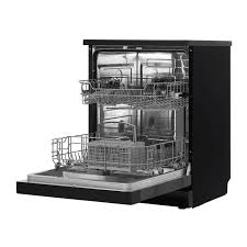 InAlto 600mm Black stainless steel dishwasher IDW604BX