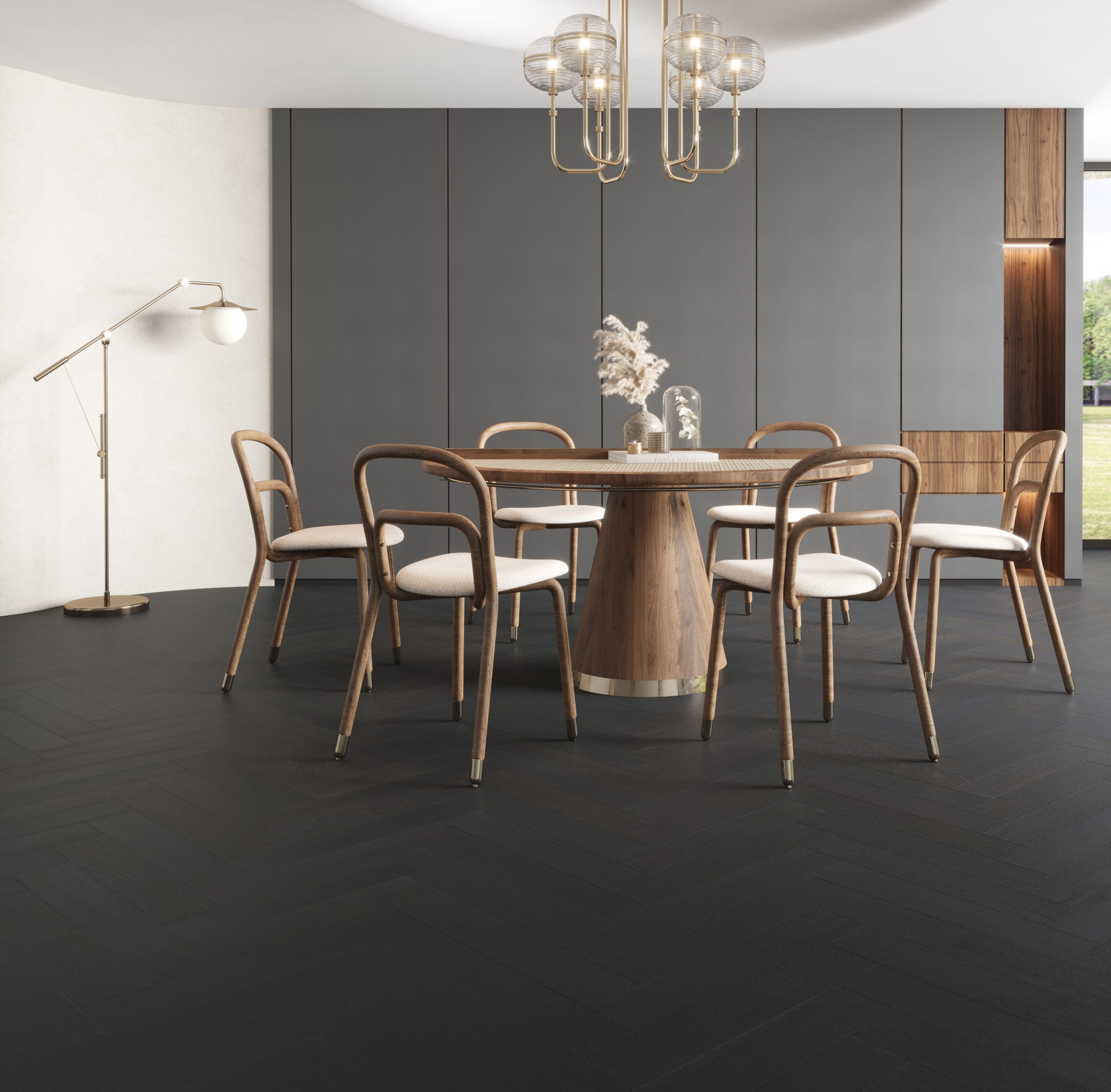 1900x190x15/3mm Midnight Grey engineered oak floating floor $55 sqm (pick up only)