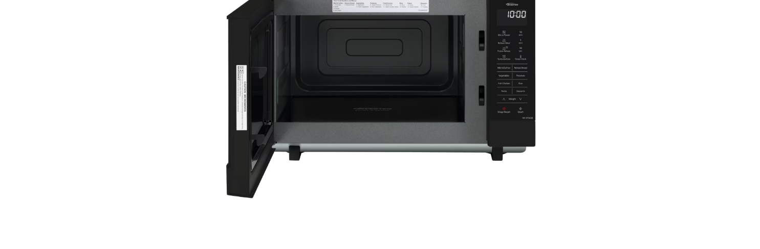 Panasonic 27 litre Black Flatbed inverter Microwave NN-SF56QB
