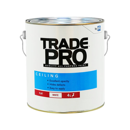 4 Litre Taubmans Trade Pro white ceiling paint (pick up only).