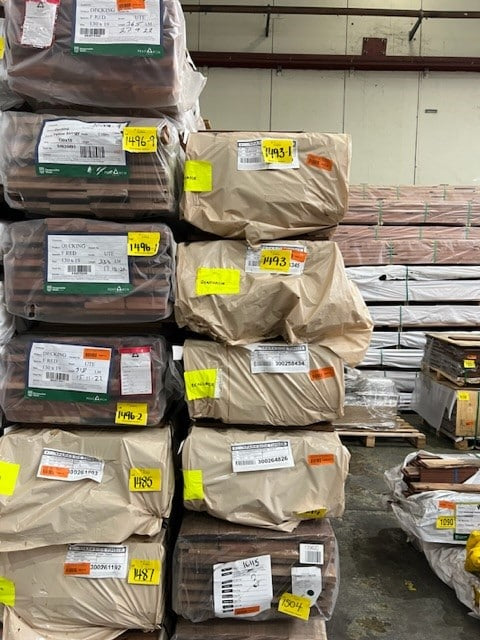 Pack lot 140x25mm Spotted Gum feature grade Decking Incl Sydney metro delivery $9.50LM.