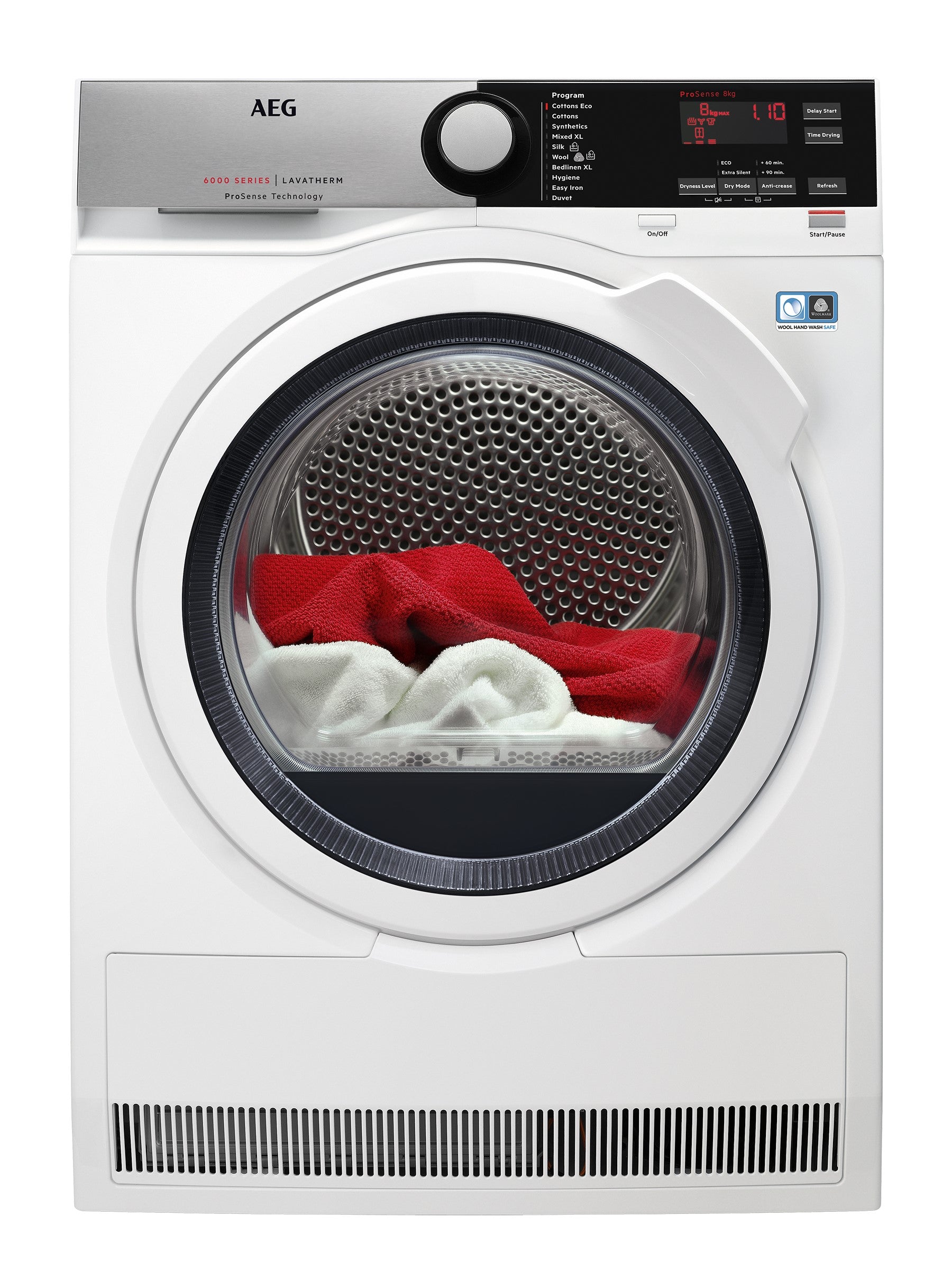 AEG 8kg 6000 Series SensiDry Heat Pump Dryer T6DHE842B (Pick up only)