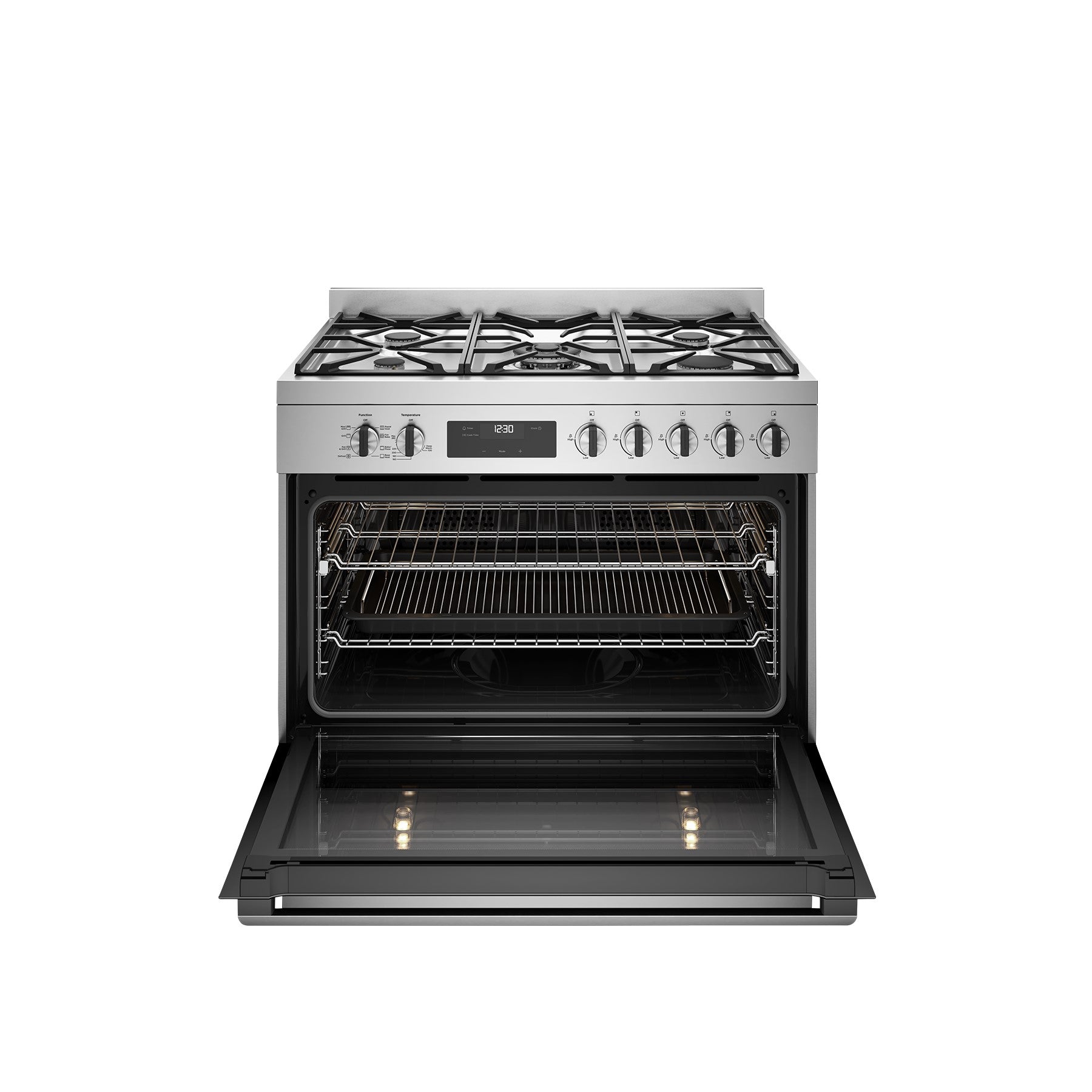 Westinghouse 900 mm stainless steel dual-fuel freestanding oven WFE9515SD (Pick up only)