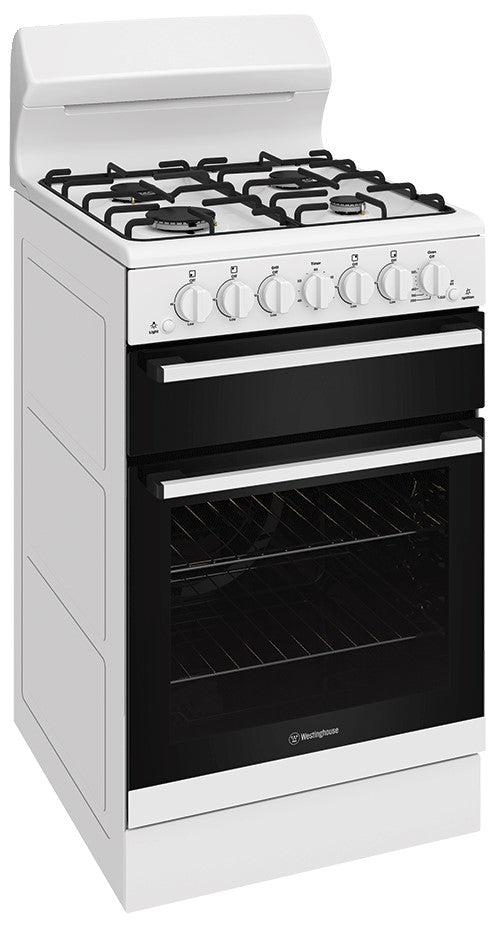Westinghouse 540mm Natural Gas Freestanding cooker WLG510WCANG (Pick up only)