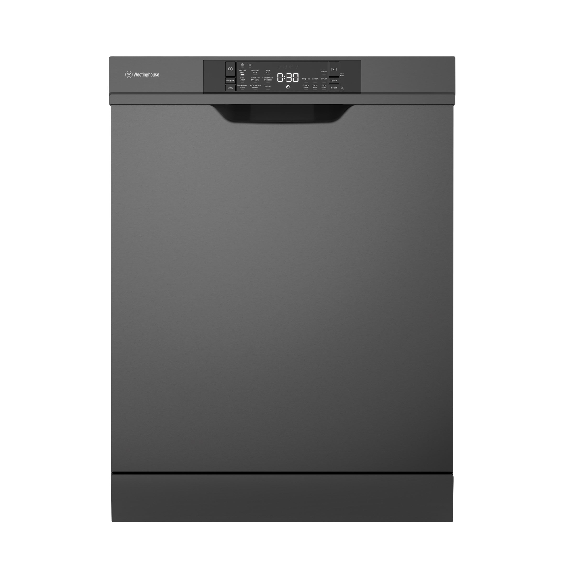 Westinghouse 600mm dark stainless built-under dishwasher WSU6608KXB (Pick up only)