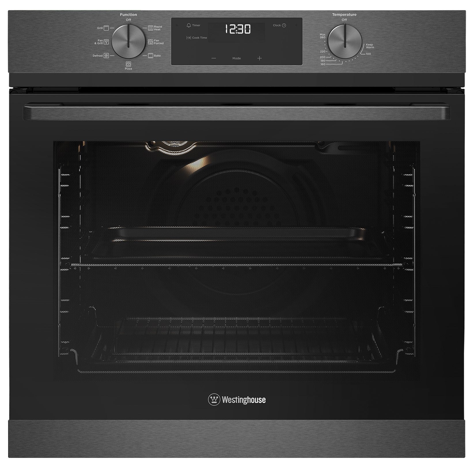 Westinghouse 600mm Dark Stainless MultiFunction Oven WVE6515DD (Pick up only)