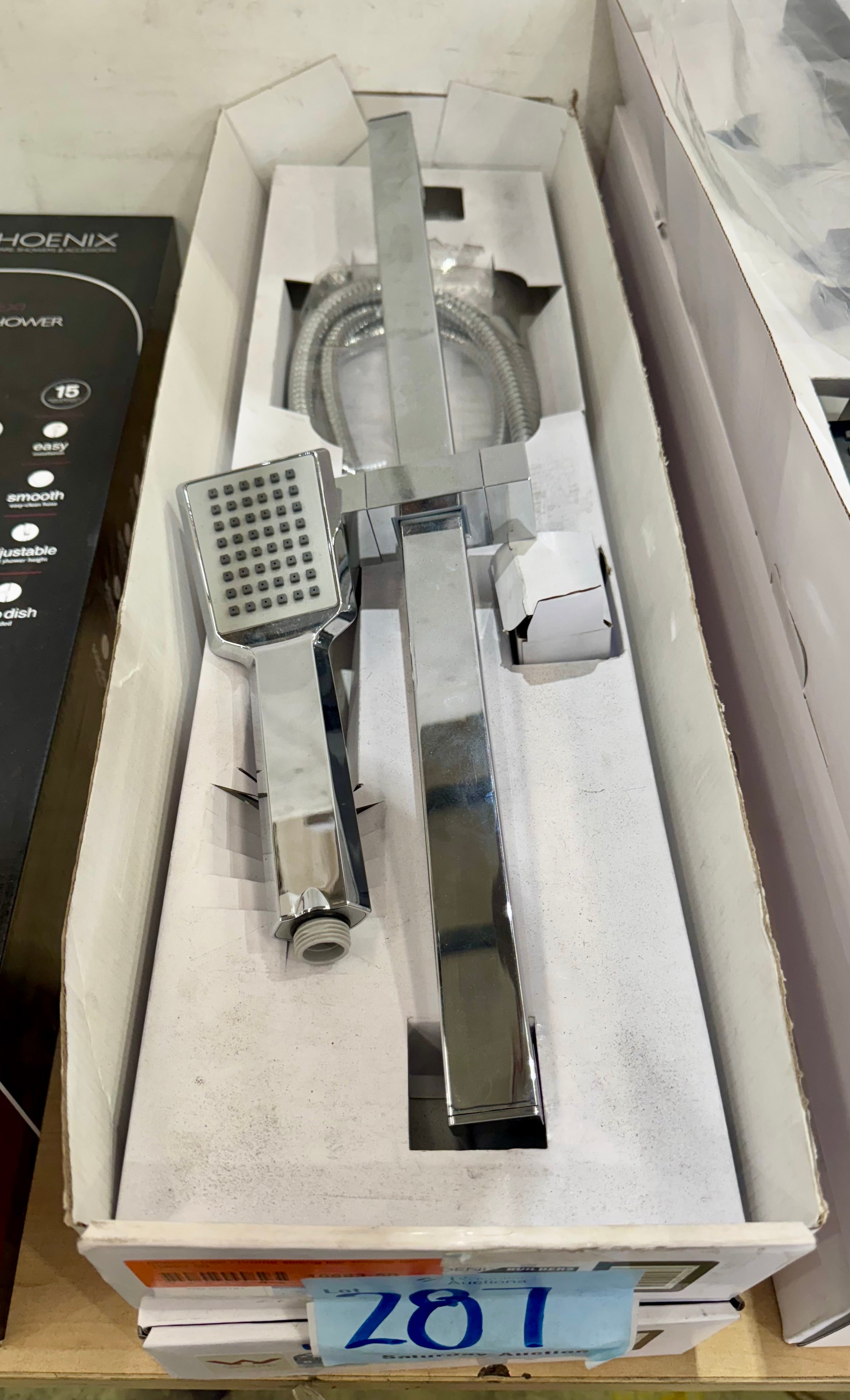 Baxi Chrome Single Shower on Rail (Pick up only).