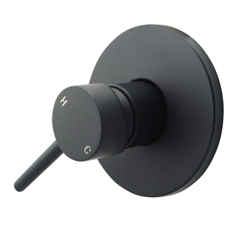 Black round Wall Mixer
