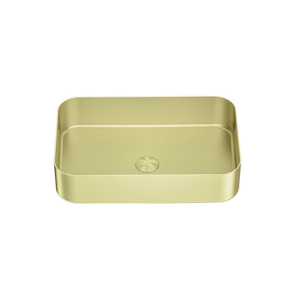 OPAL Stainless Steel Above Counter Basin in Brushed Gold, Model NRB3450BG (Pick up only)
