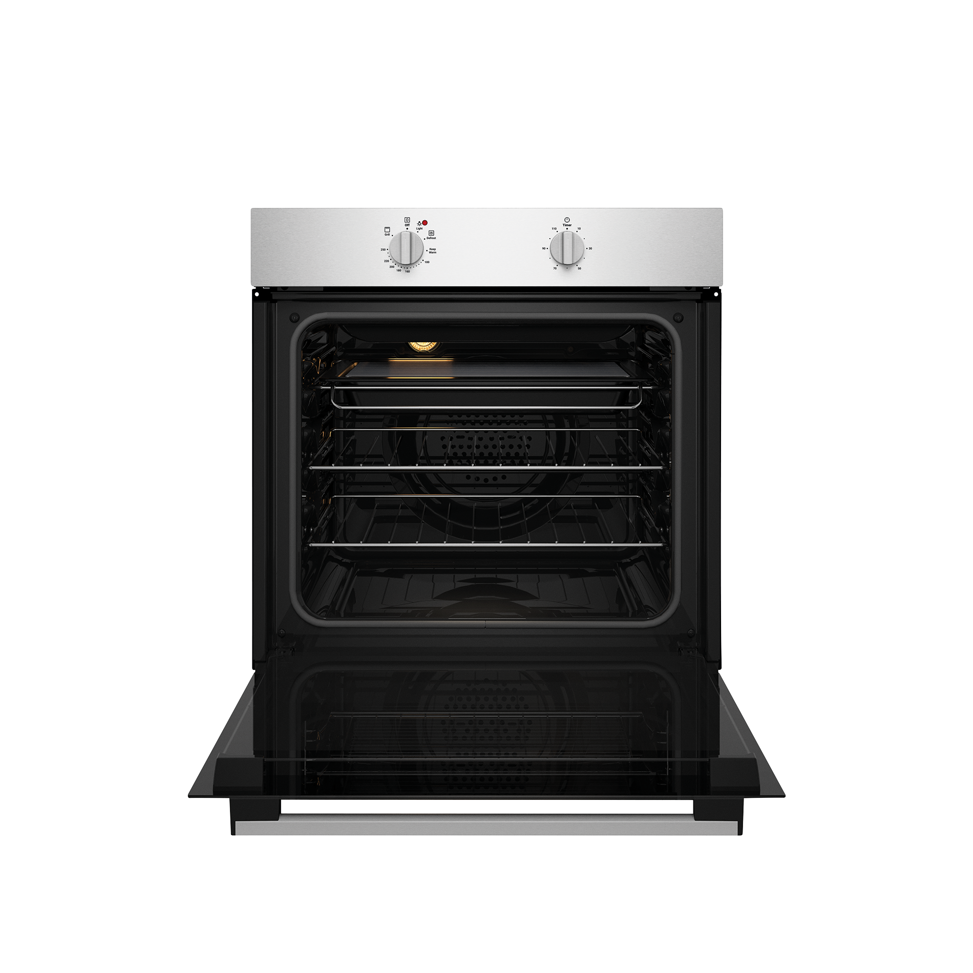 Chef 600mm multi-function stainless steel fan forced oven CVE612SB (Pick up only)