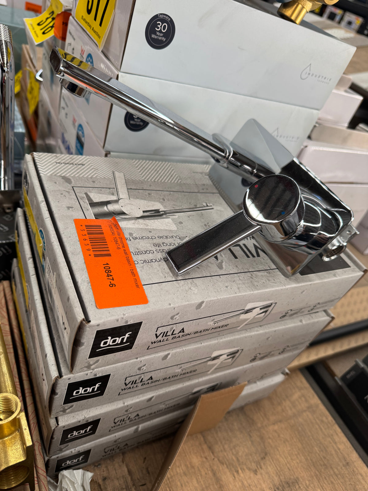 Dorf villa chrome wall mount mixer (Pick up only)