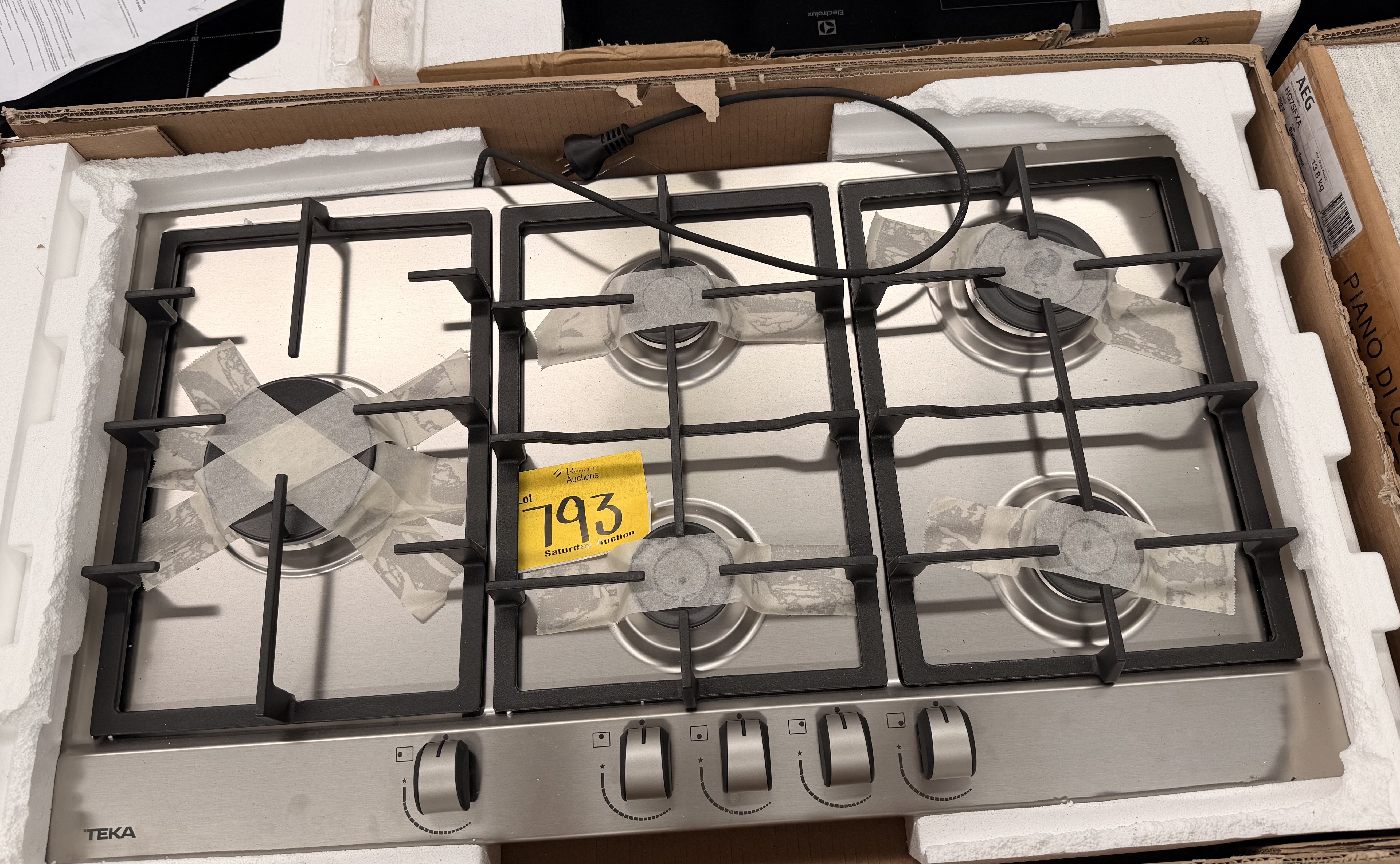 Teka 900mm stainless steel 5 burner Natural Gas cooktop GSC95320 (Pick up only)