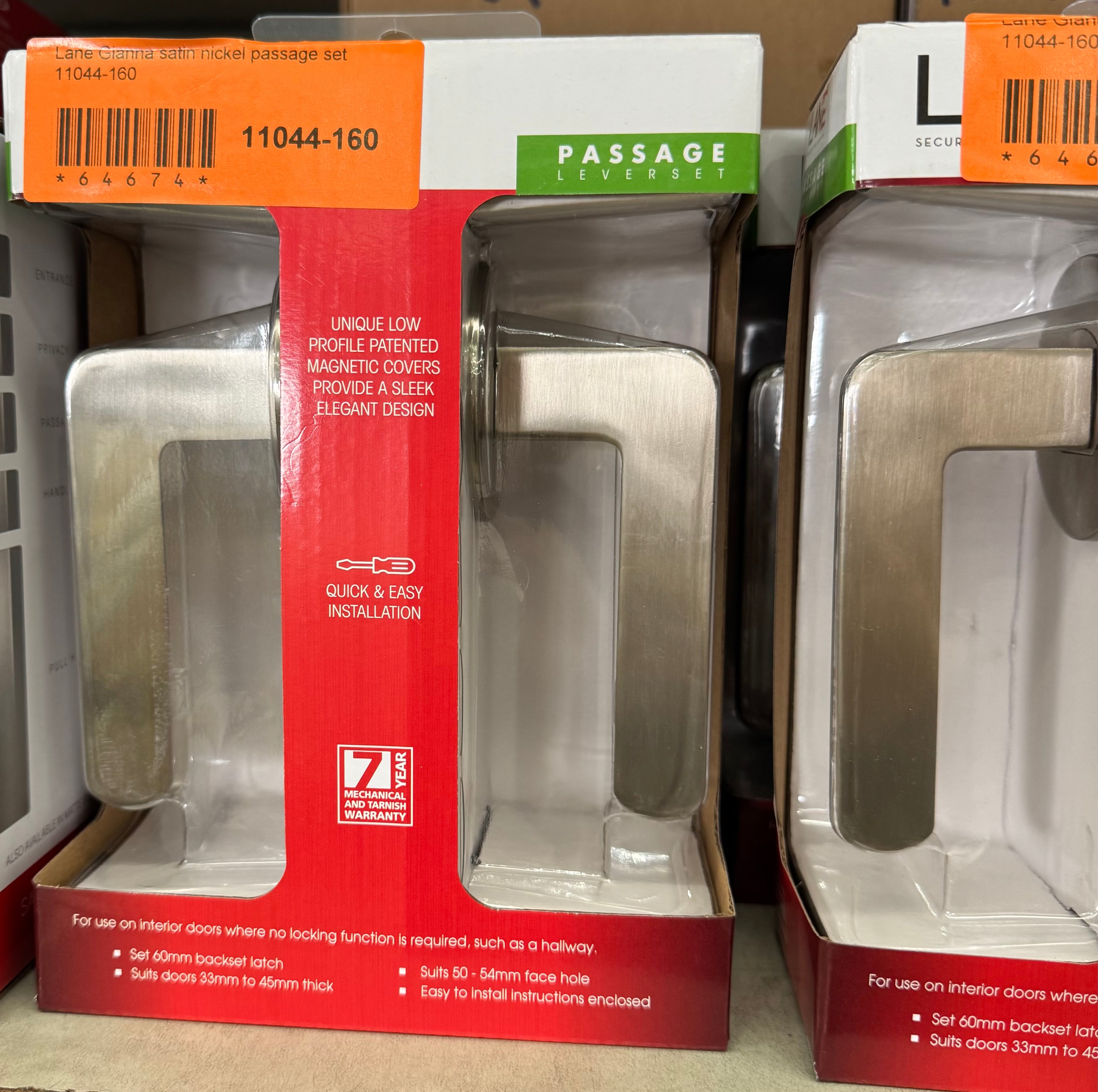 Lane Gianna Satin Nickel Passage Set (Pick up only)