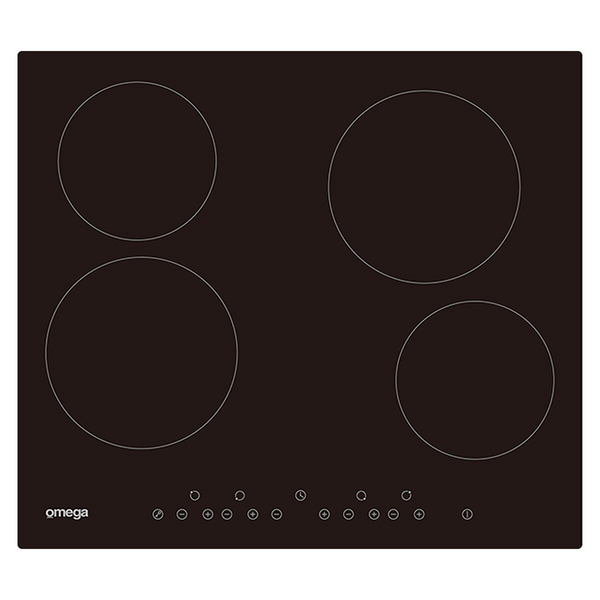 Omega 600mm 4 zone ceramic touch control cooktop OCC64TCOM (Pick up only)