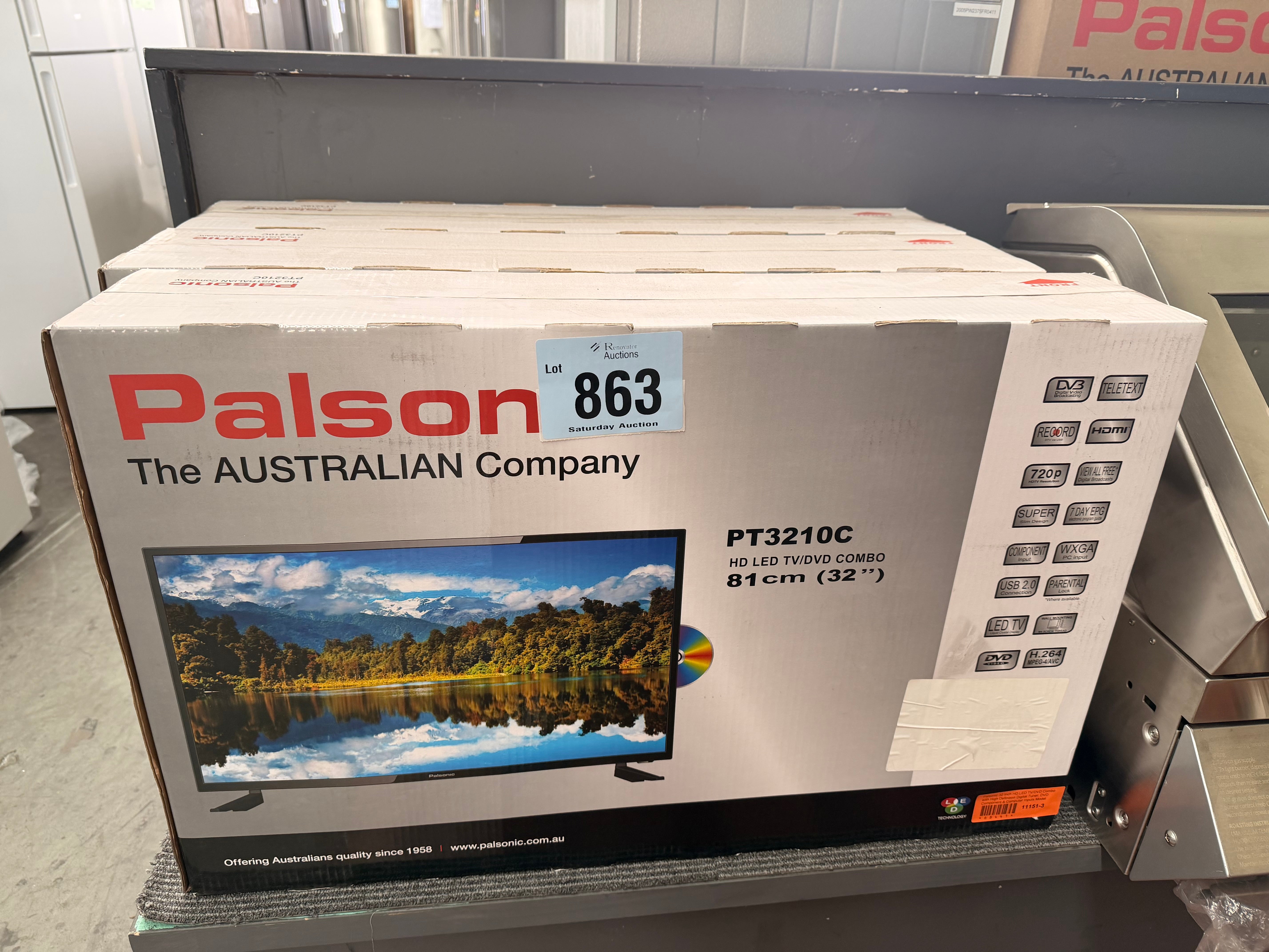 Palsonic PT3210C 32″ HD LED TV/DVD Combo (Pick up only)